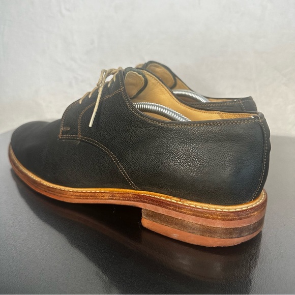 Russell & Bromley Men's Leather Derby Rubber Soles Black Size 11 Made In London - Picture 5 of 11